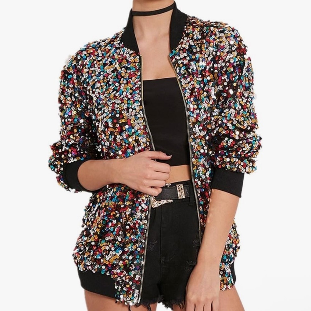 Fabulous Multicolor Sequin Jacket - image 7